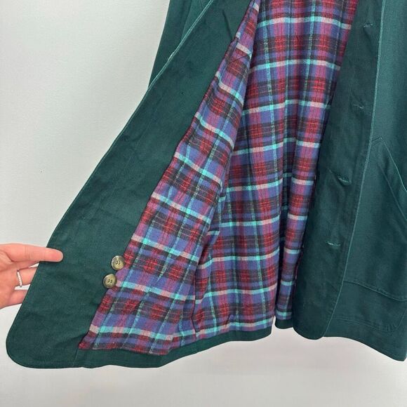 Big Yank Unisex Vintage Emerald Green Corduroy Collar Cuffs Barn Chore Jacket - Picture 13 of 13